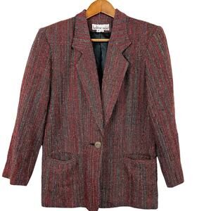 Vintage Helene Sidel Blazer Single Button Jacket Suit - 4P